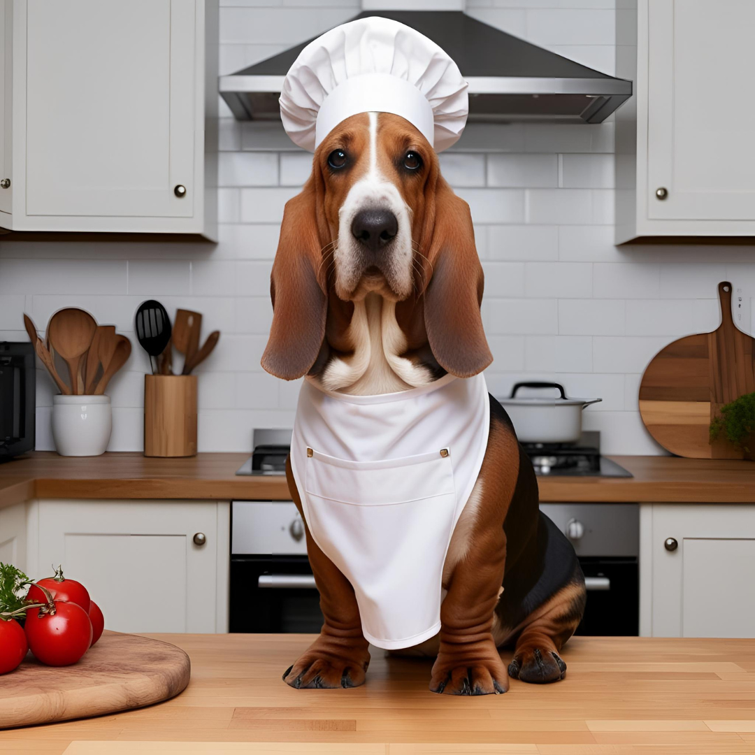 Basset Hound Apron – Official Cheese Tax Collector!