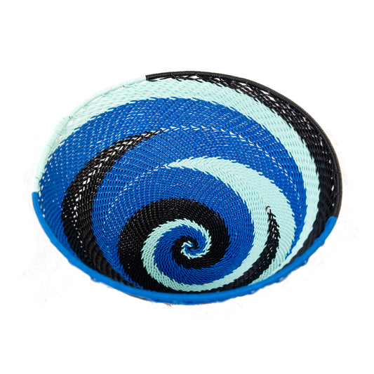 Zulu Telephone Wire Bowl Blue TR19 16cm