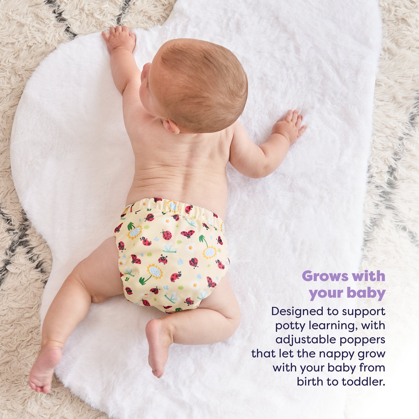 The Everything Reusable Nappy Bundle in Garden Party and Pastels