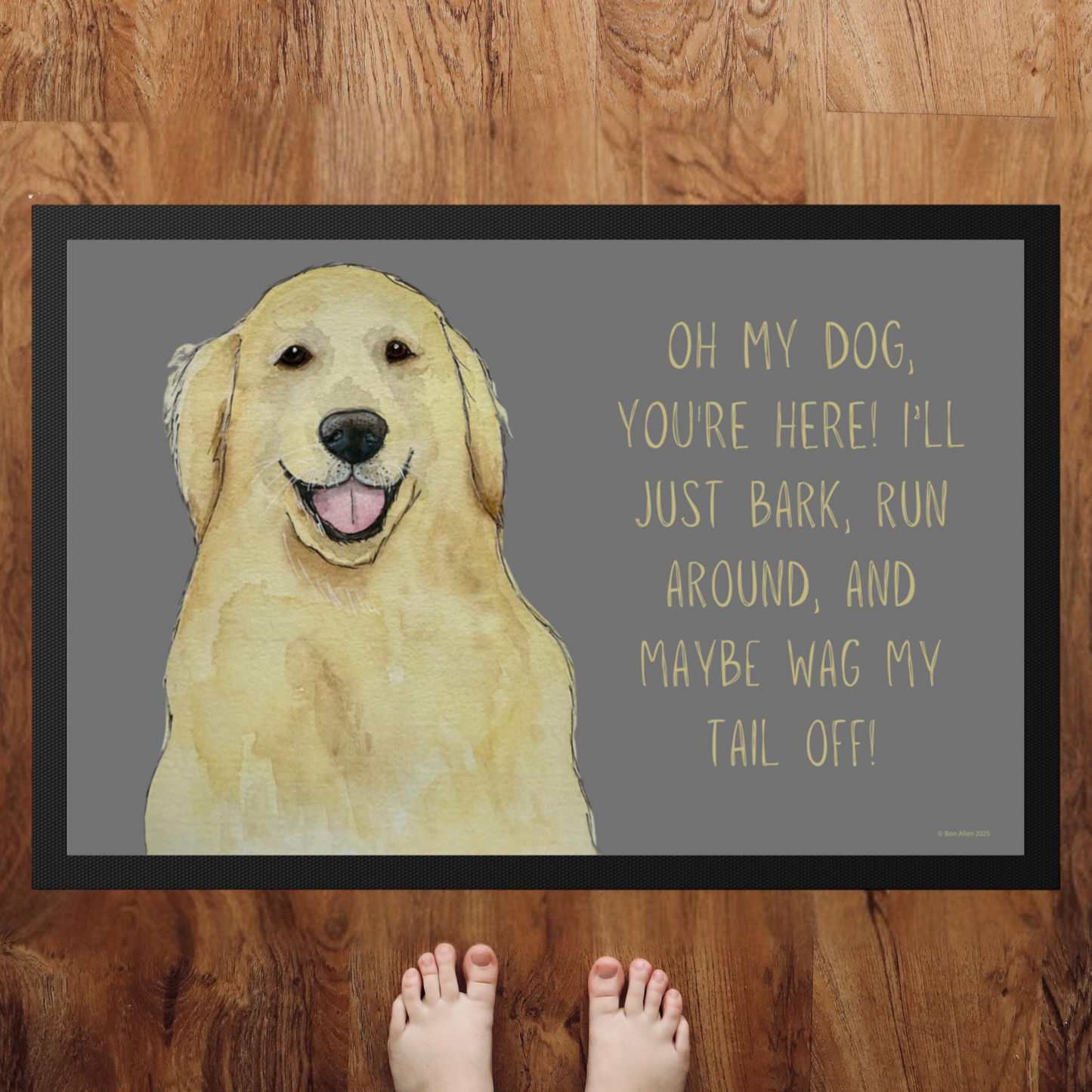 Golden Welcome: The Ultimate Wagging Greeting!