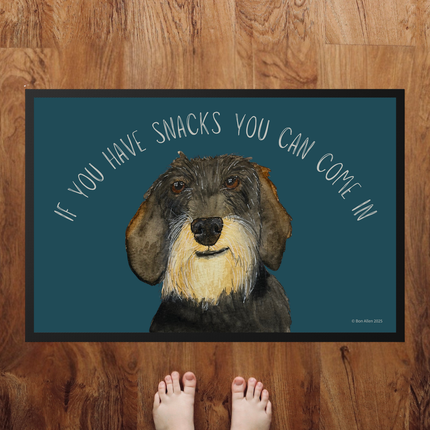 Snacks-Only VIP Access: The Wirehaired Doormat!