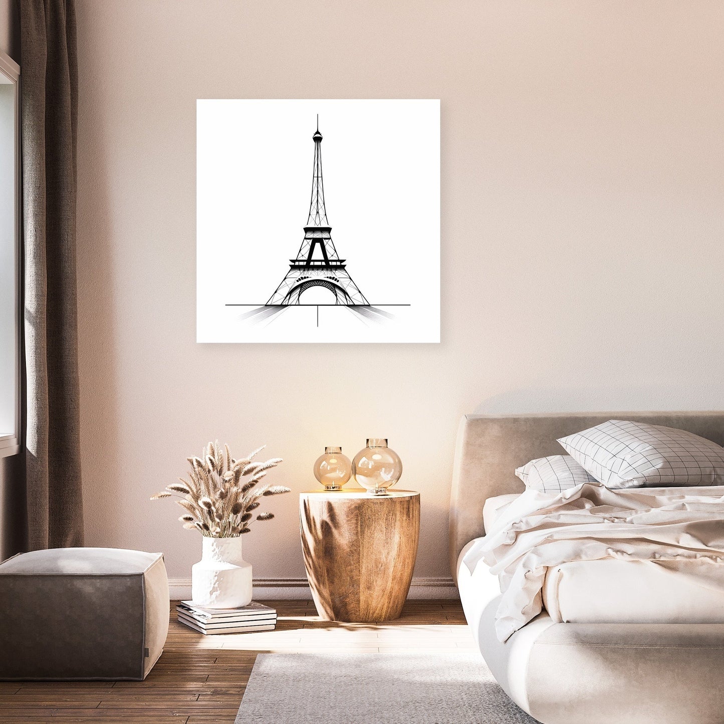 Eiffel Tower Geometry Paris Canvas