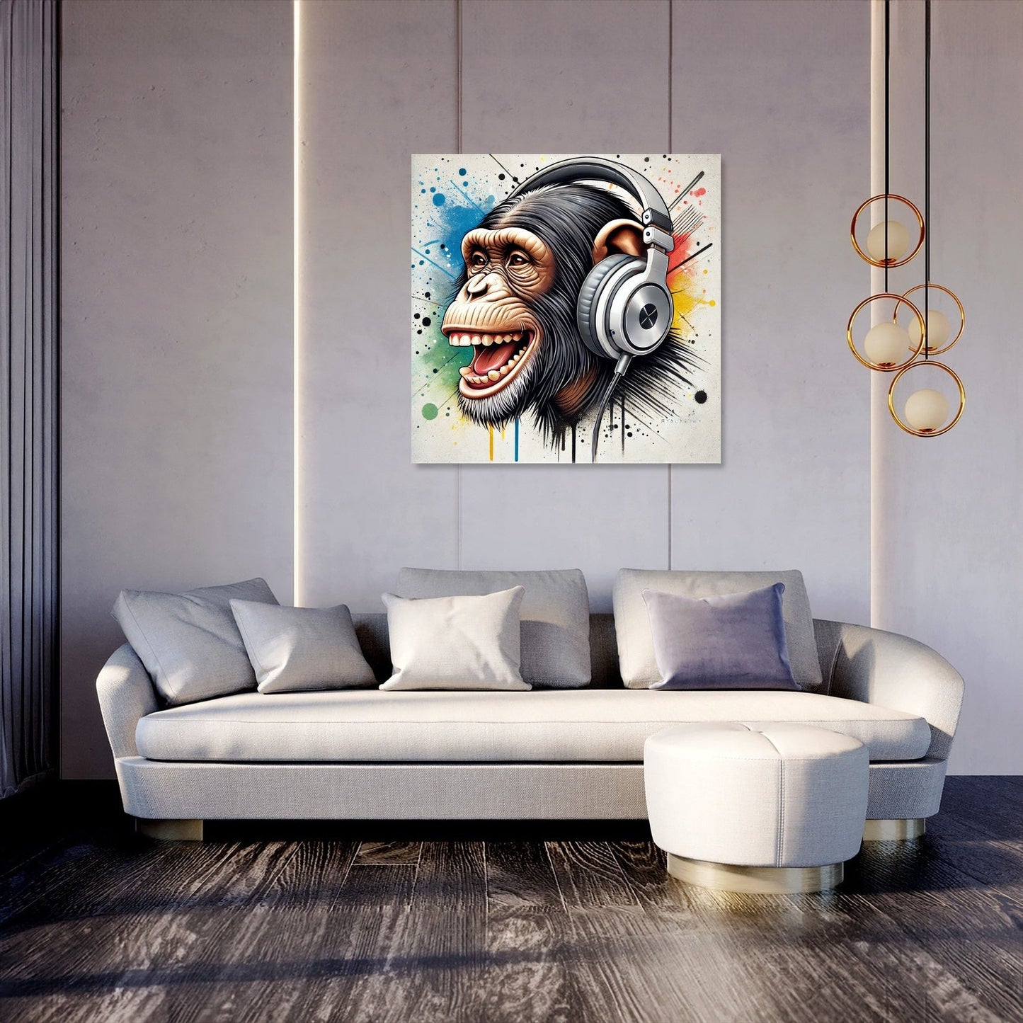 Street Vibe Chimp Canvas