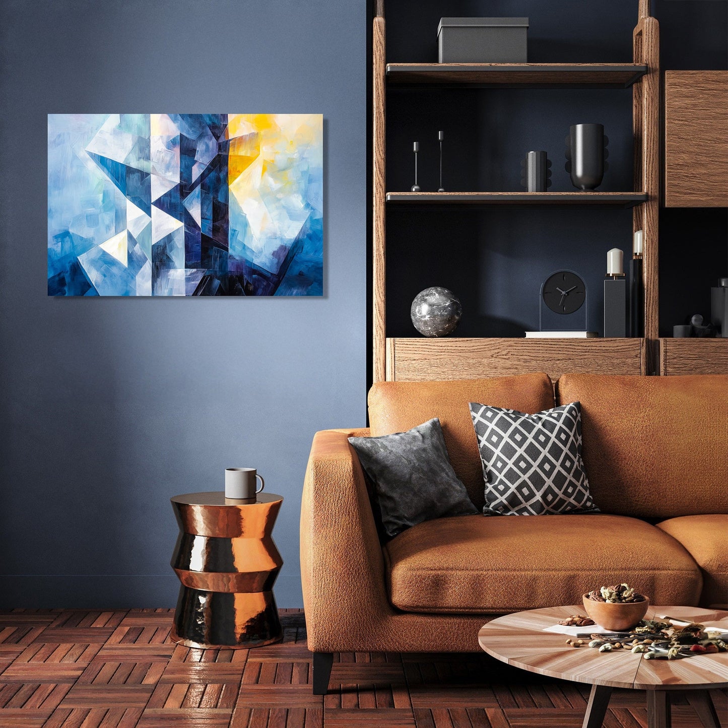 Geometric Tower Canvas