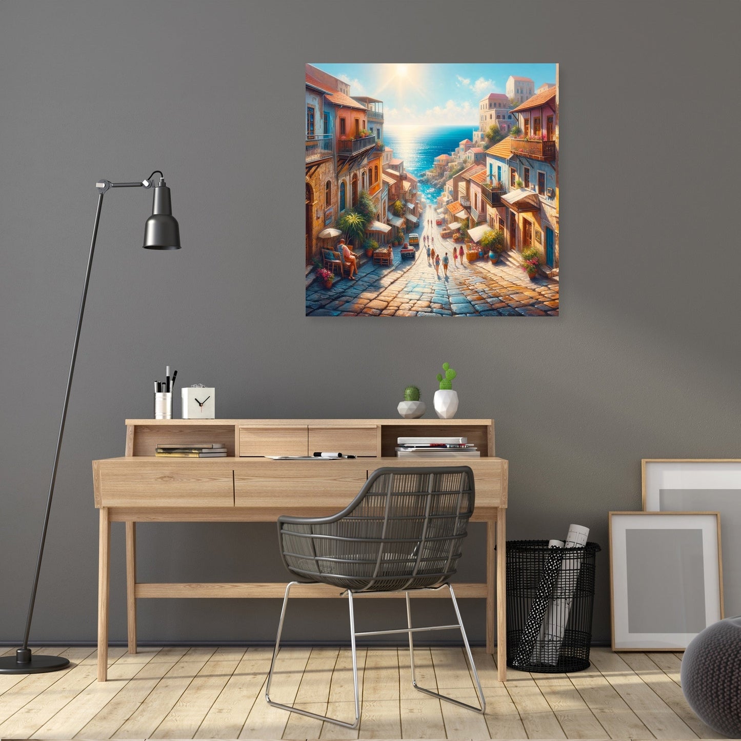 Sunny Mediterranean Charm Canvas