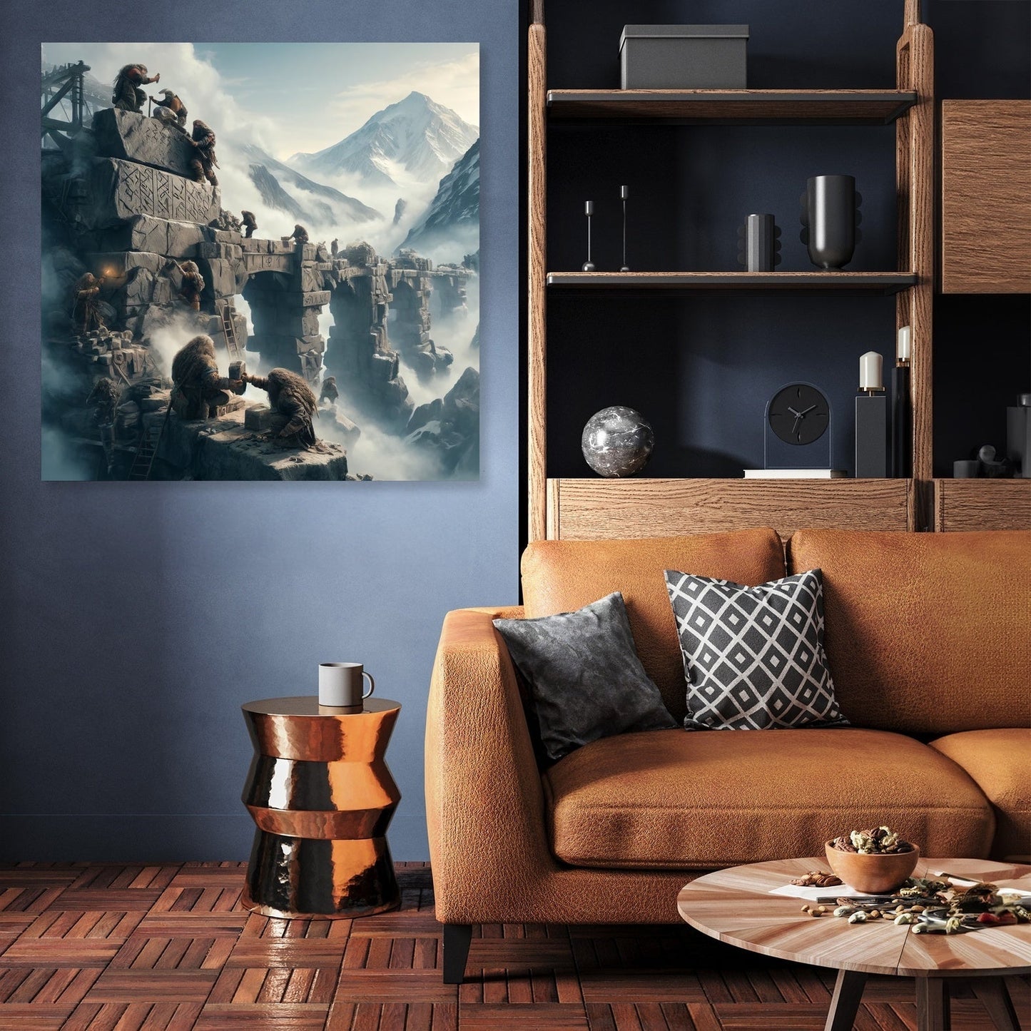 Dwarf Bridge Builders Canvas