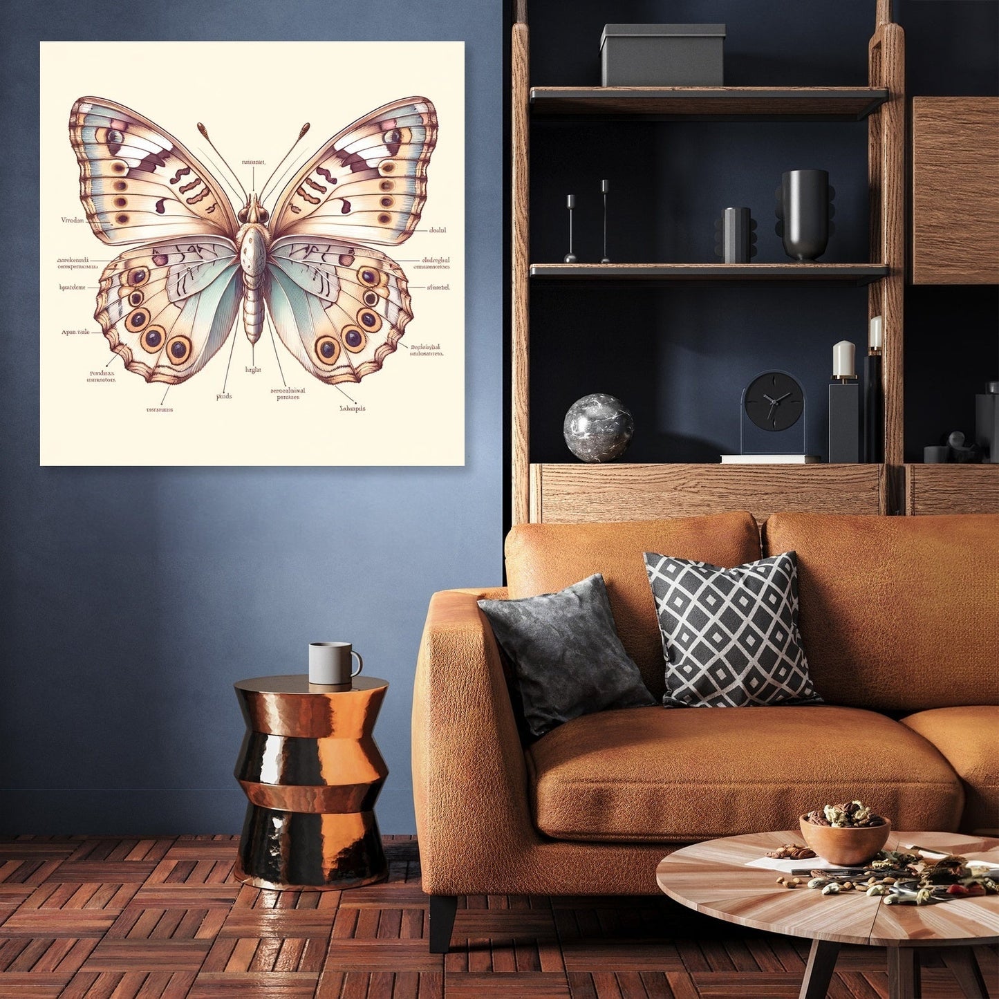 Butterfly Anatomy Canvas