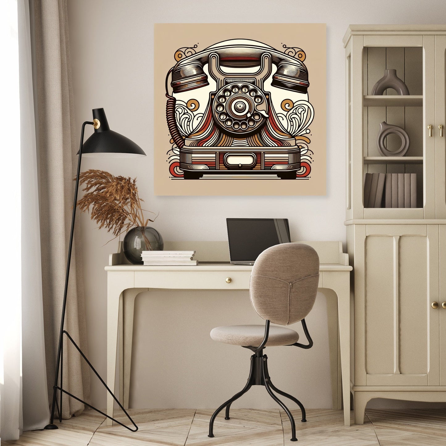 Nostalgic Phone Canvas