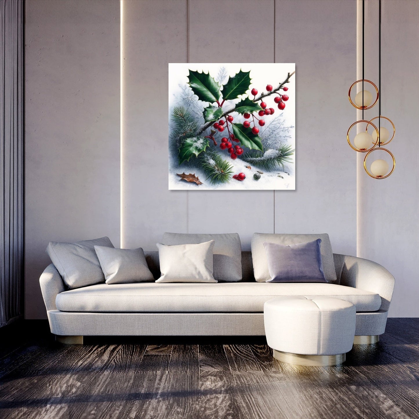 Winter Flora Whisper Canvas