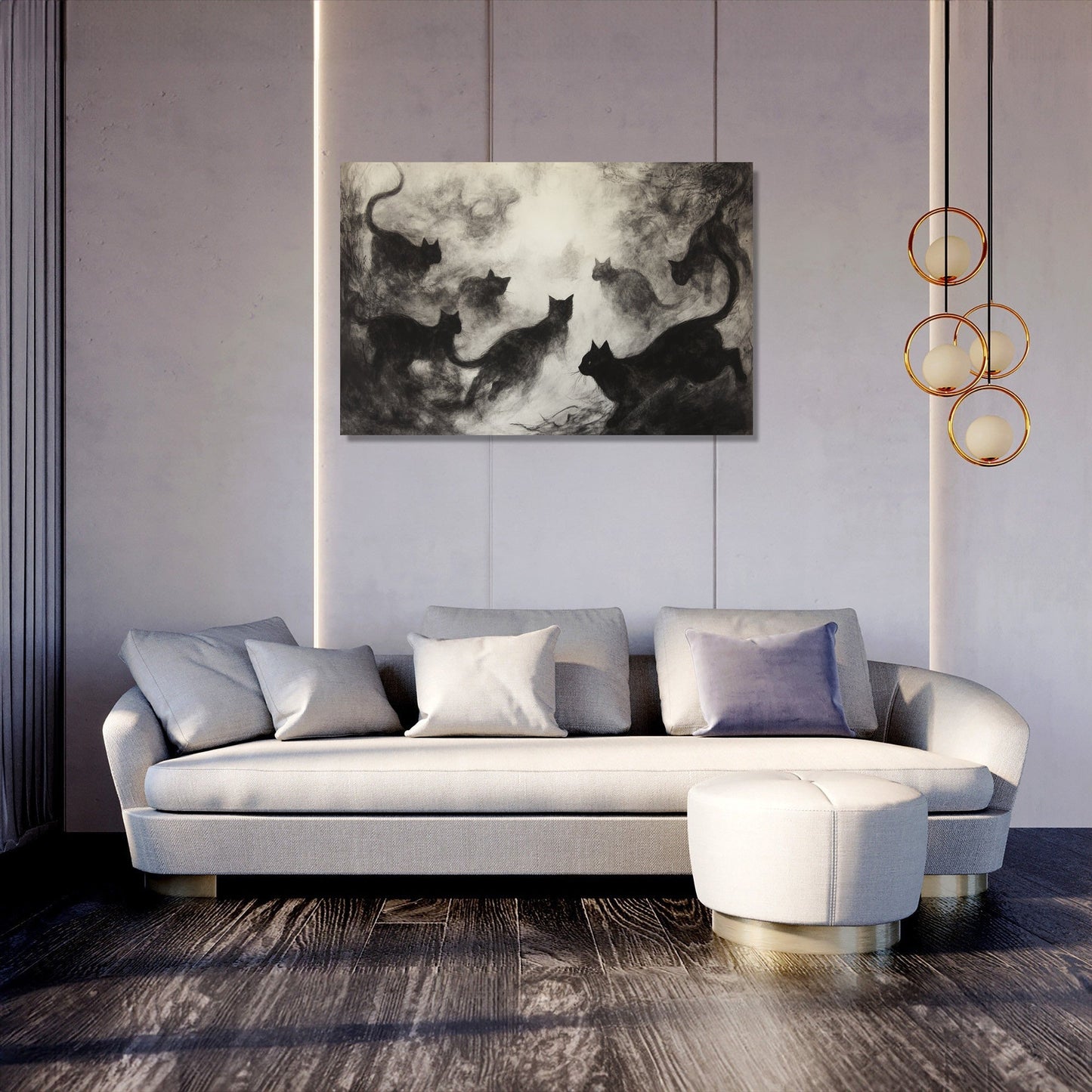 Black Cats Canvas