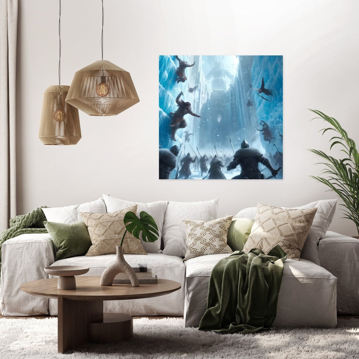 Siege of the Ice Fortress Canvas
