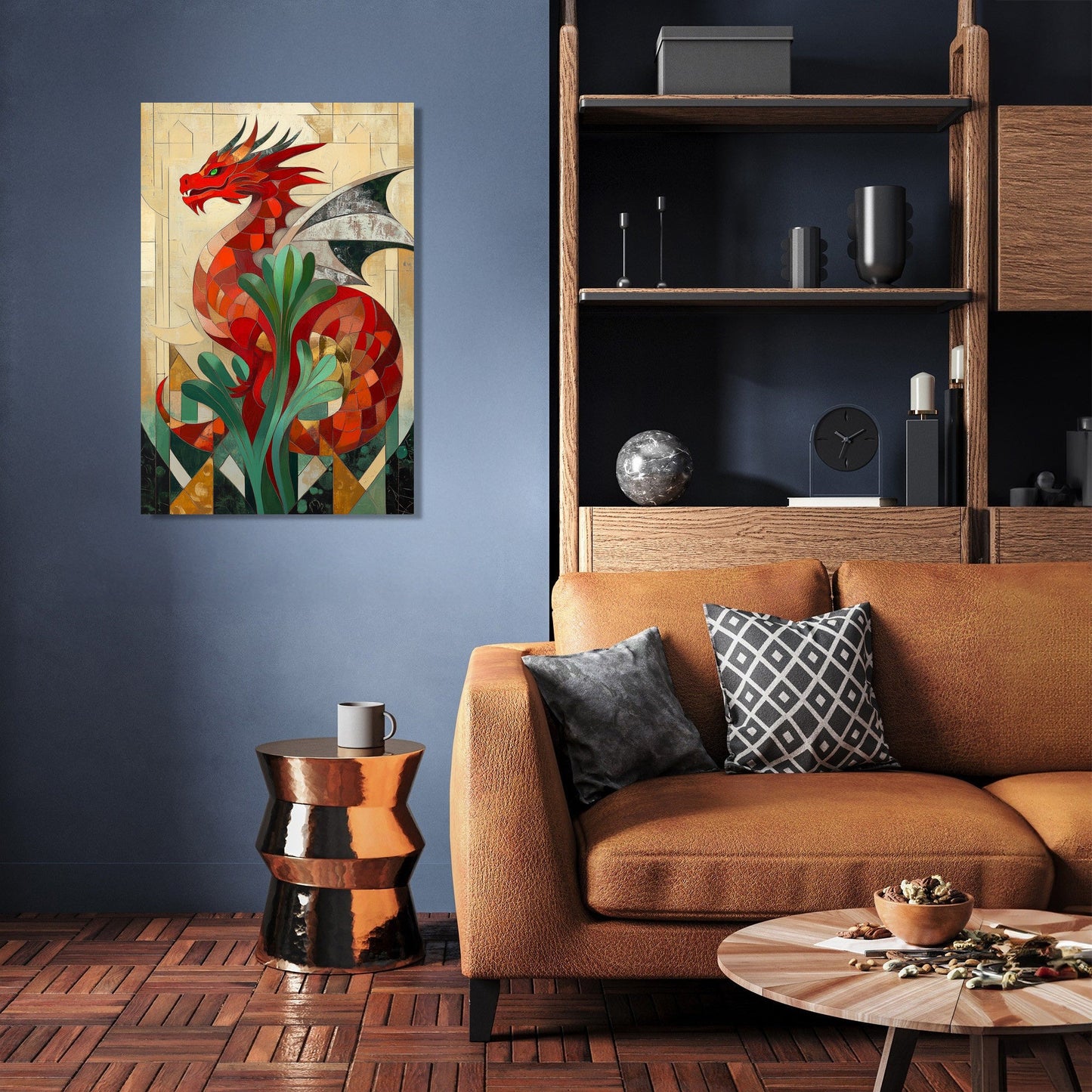 Welsh Dragon Leek Canvas