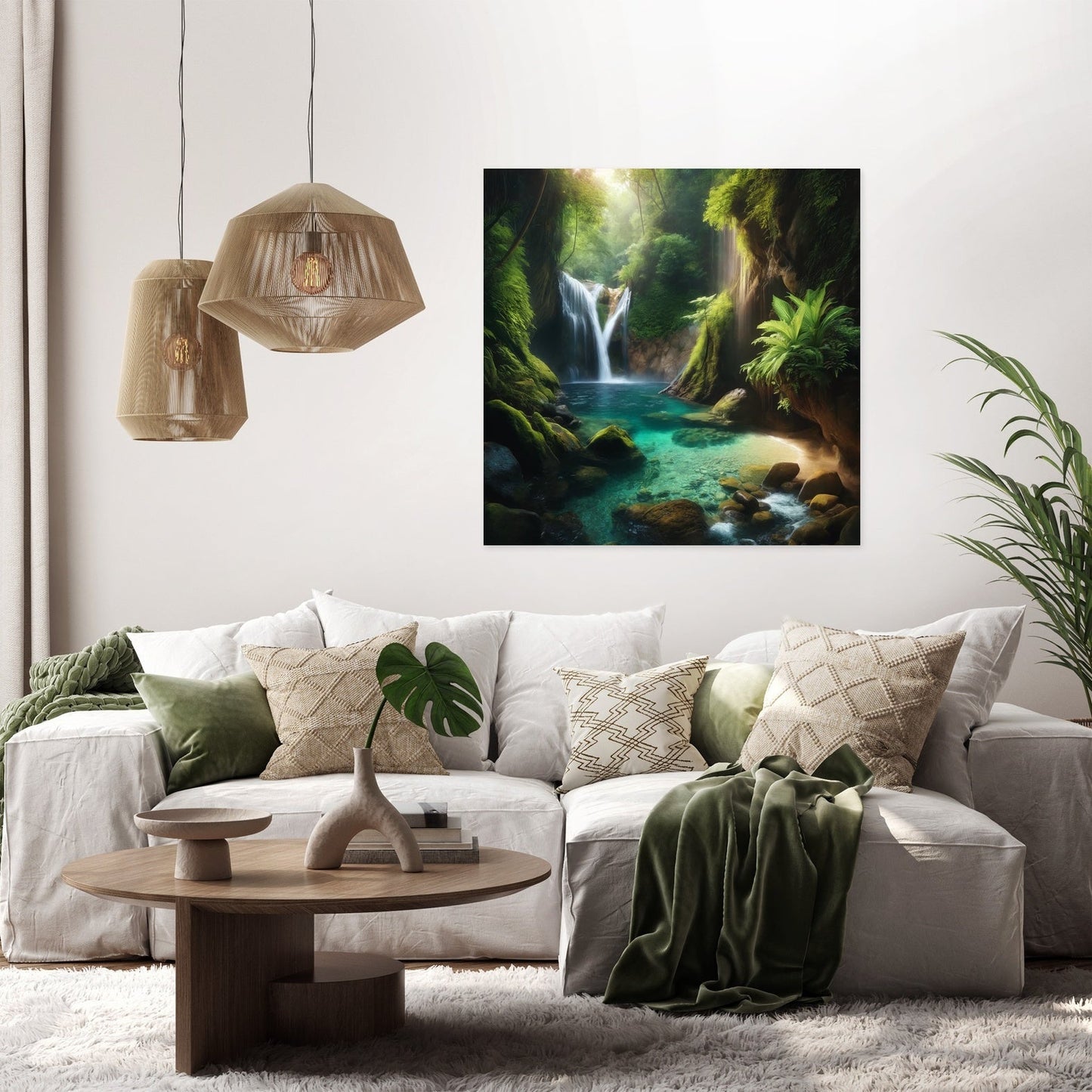 Hidden Waterfall Cove Canvas