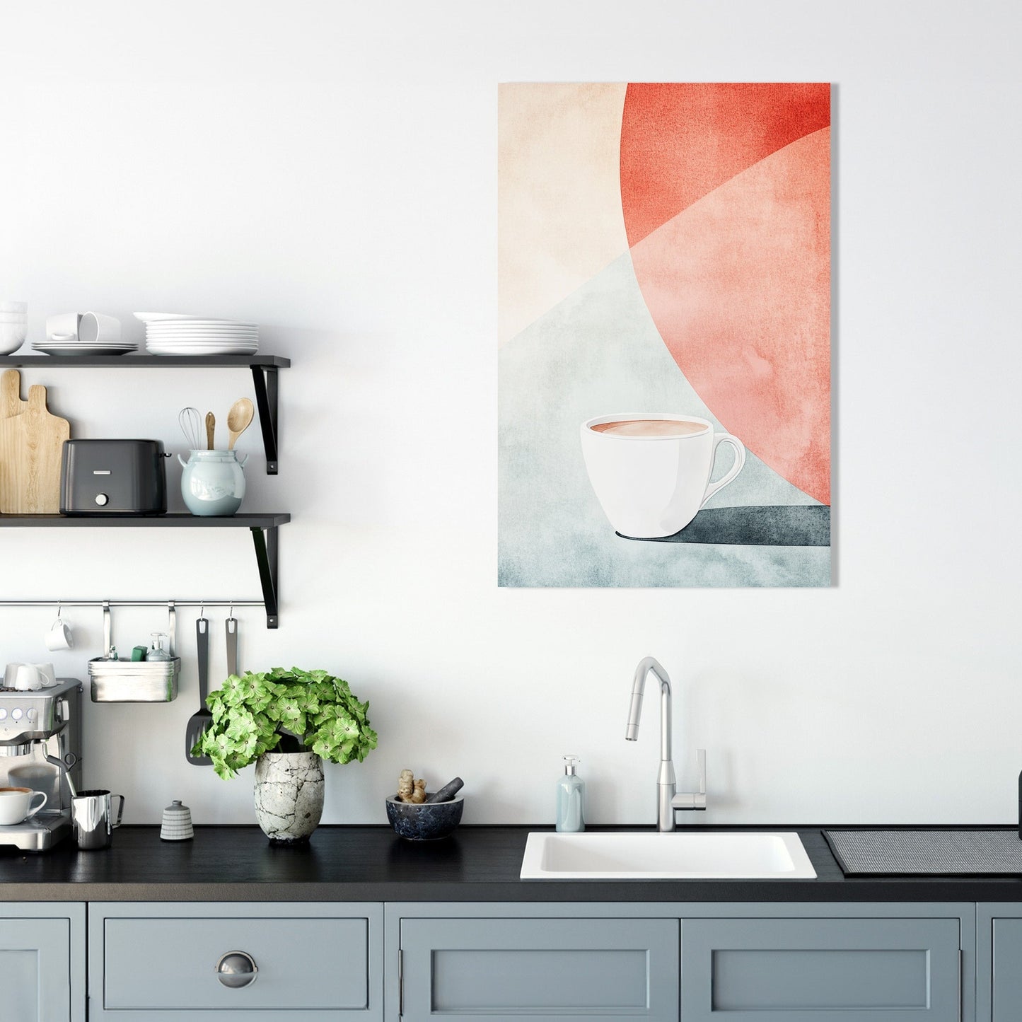 Geometric Nostalgia Canvas