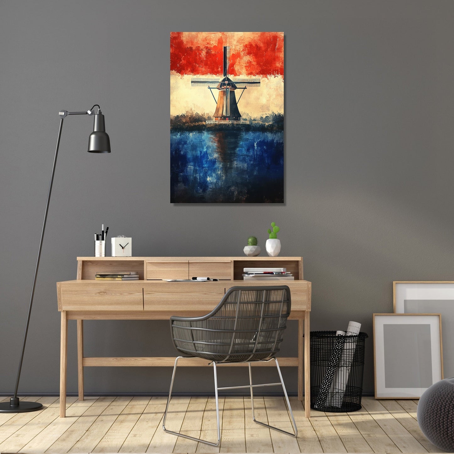 Ethereal Dutch Windmill Canvas