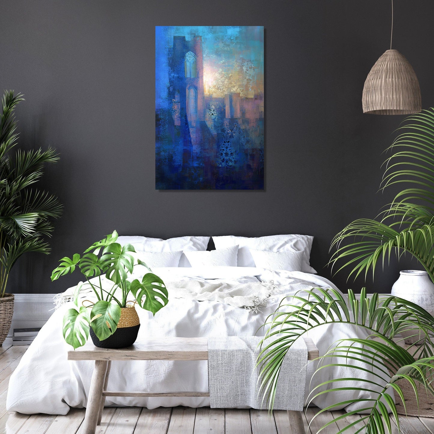 Richmond Castle Dawn Canvas