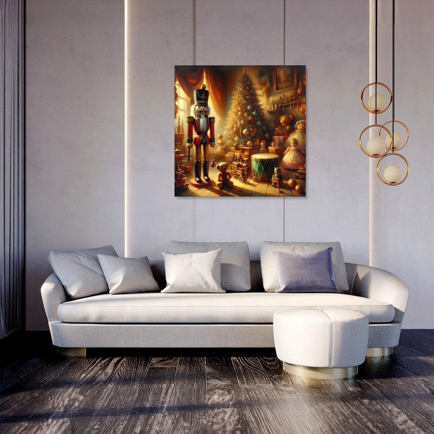 Nutcracker Nostalgia Morning Canvas