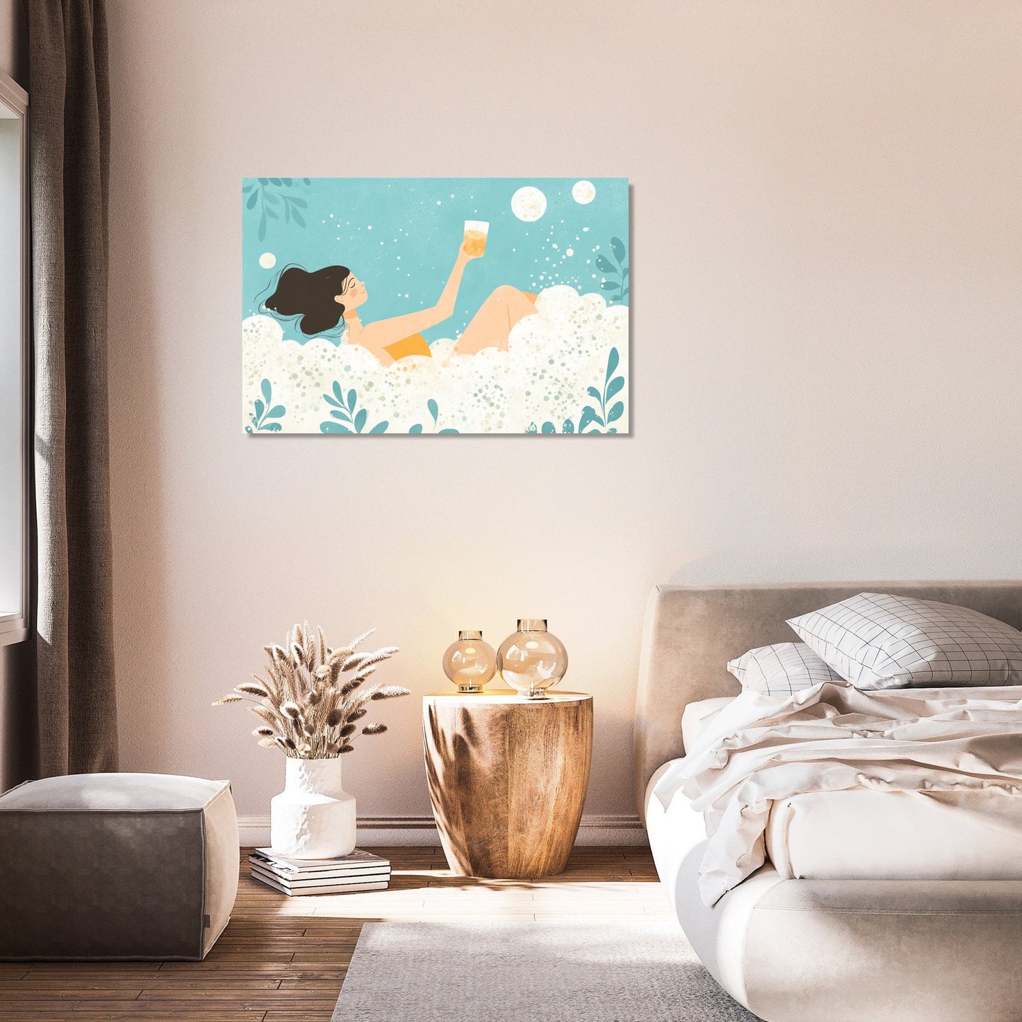 Lady in Foam Canvas