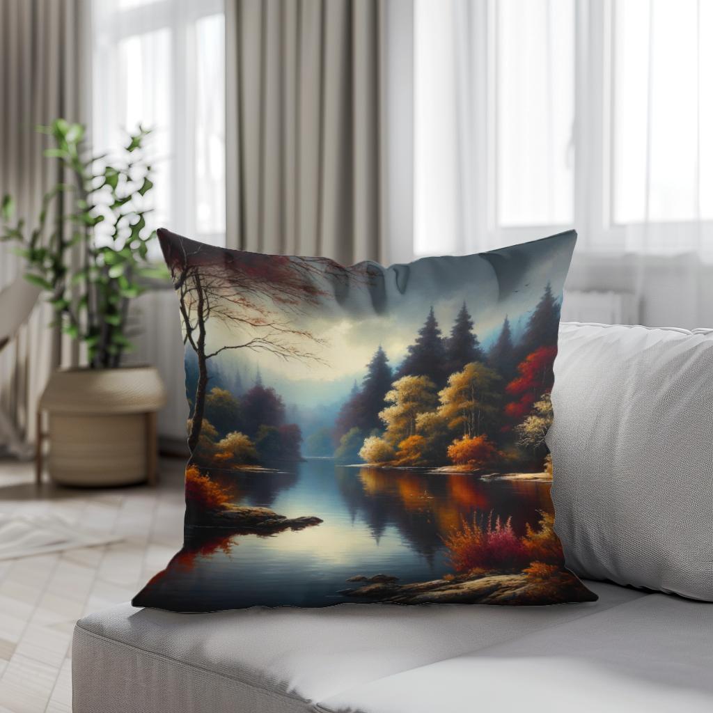 Autumn Tranquility Cotton Cushion