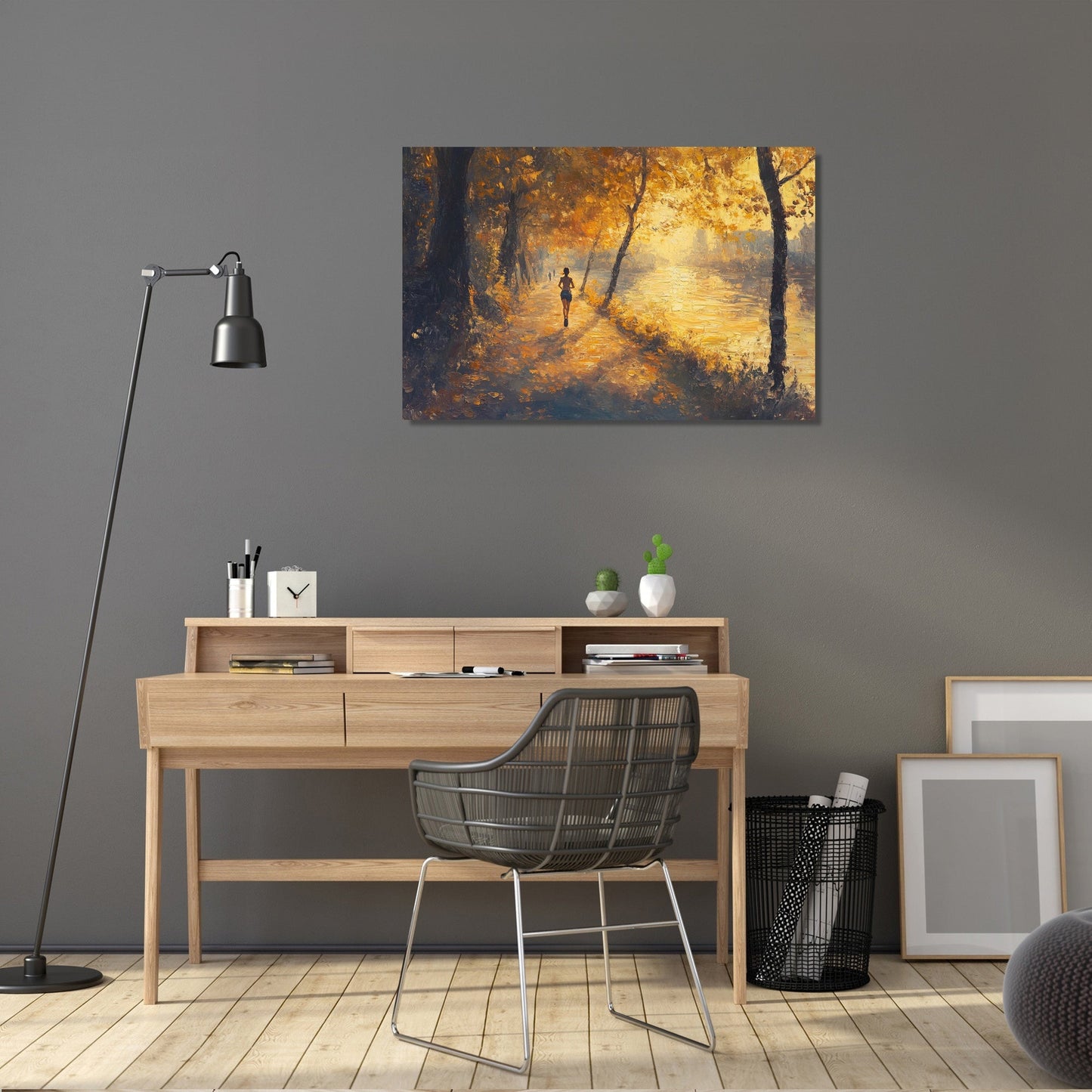 Success Runner's Sunrise Canvas