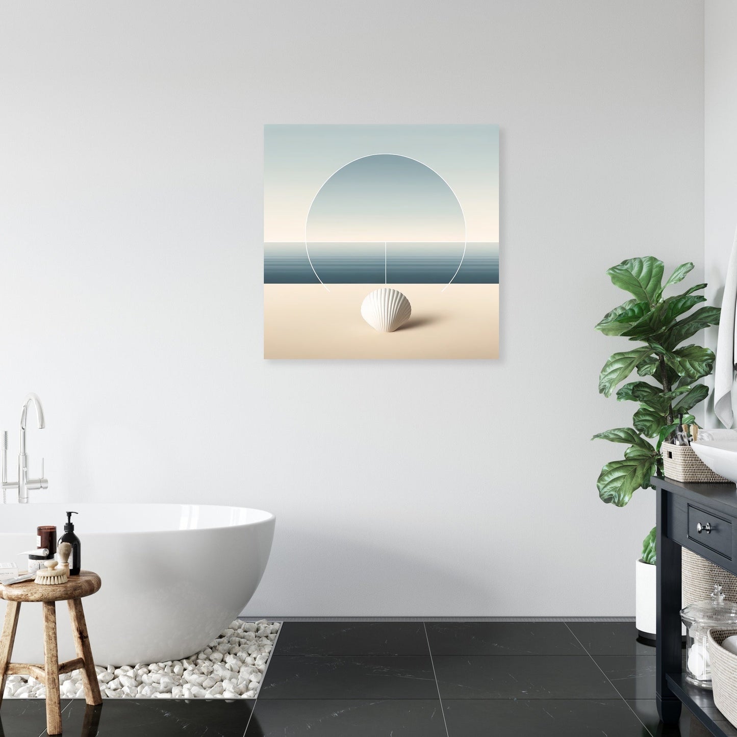 Minimalist Tide Canvas