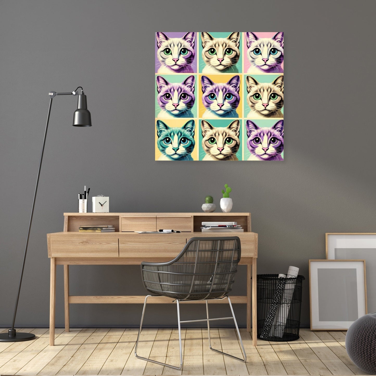 Pastel Pop Cats Canvas