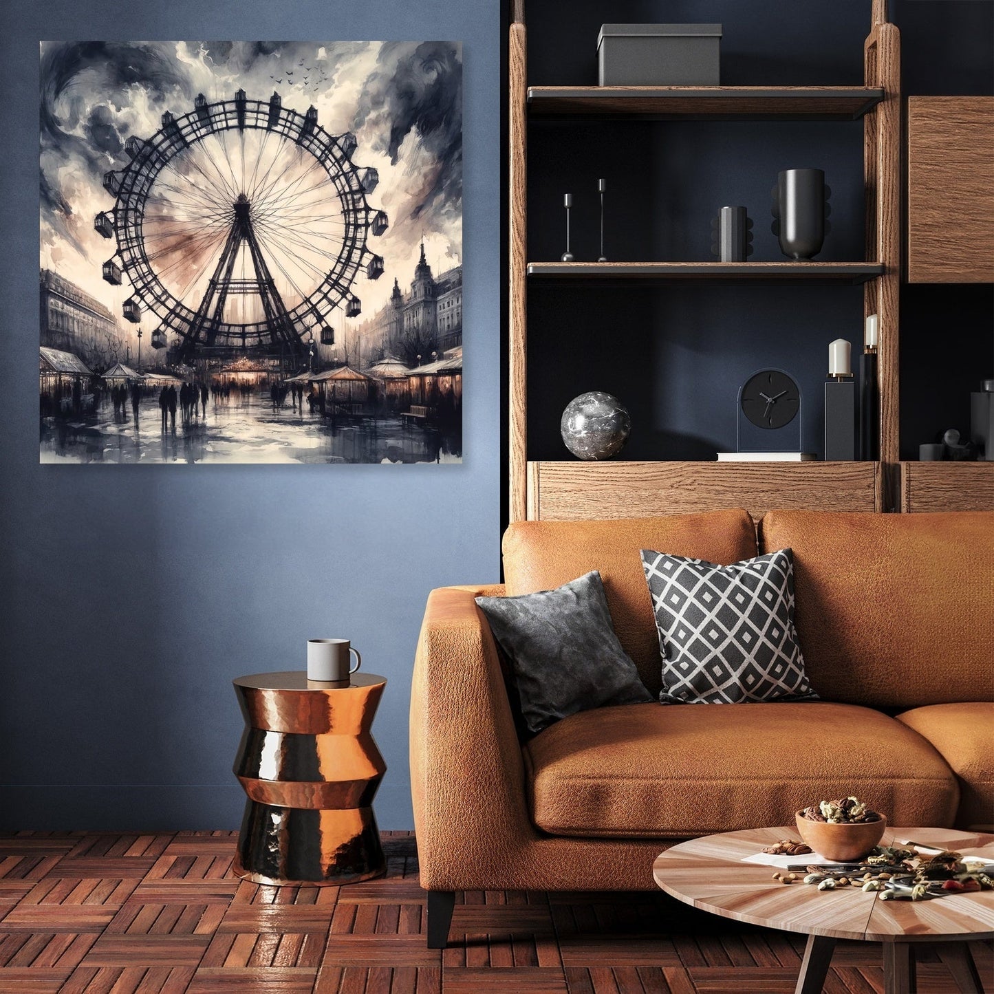 Vienna Ferris Wheel Emotions Canvas
