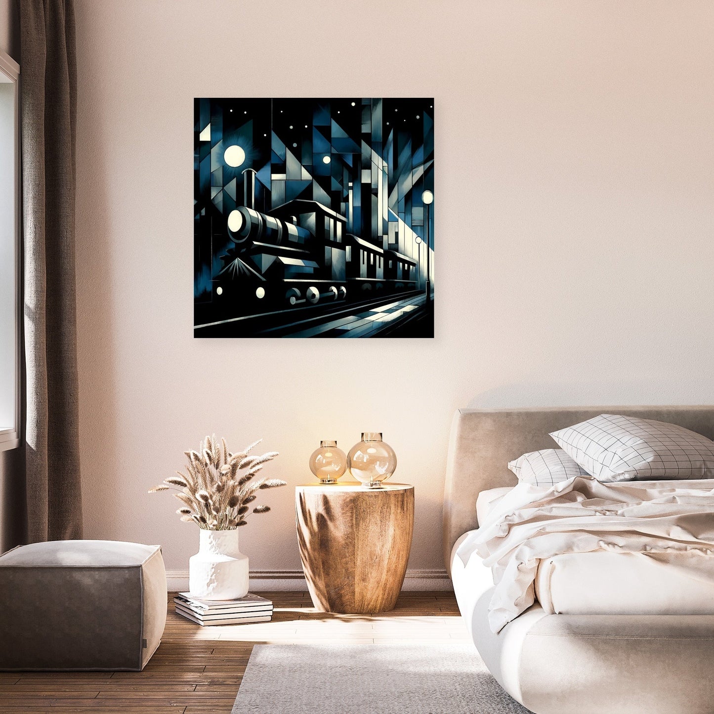 Cubist Night Express Canvas