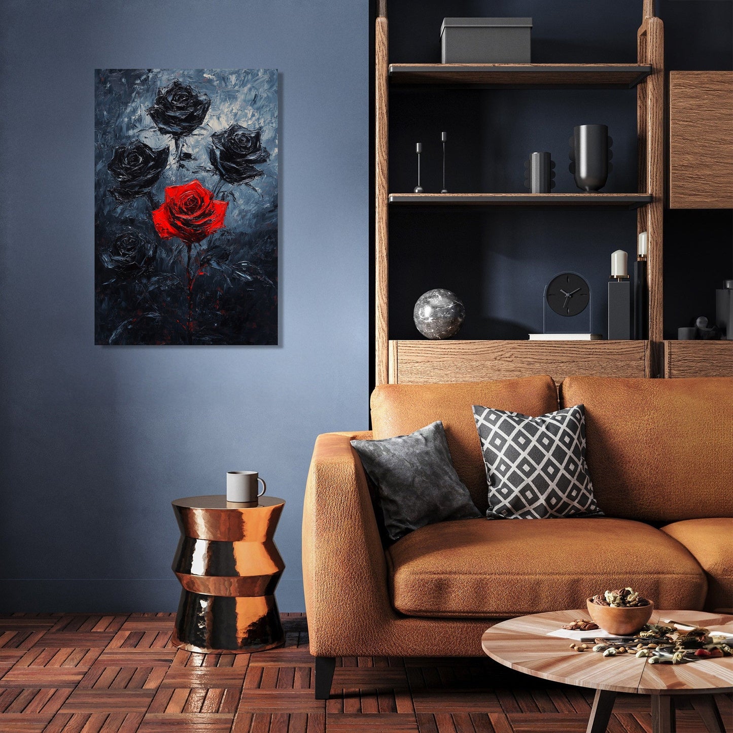 Contrasting Roses Canvas