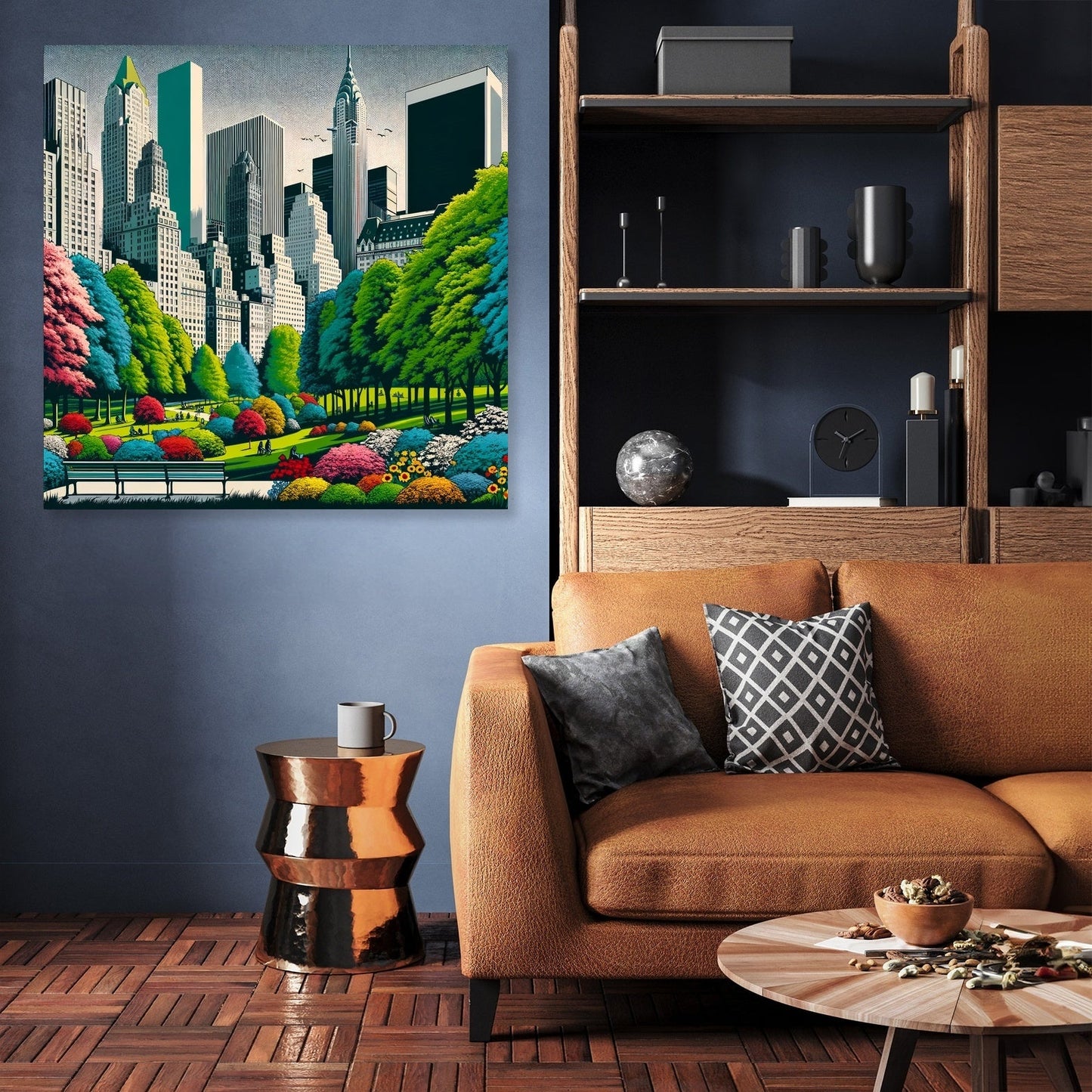60s Urban Park Pop Canvas