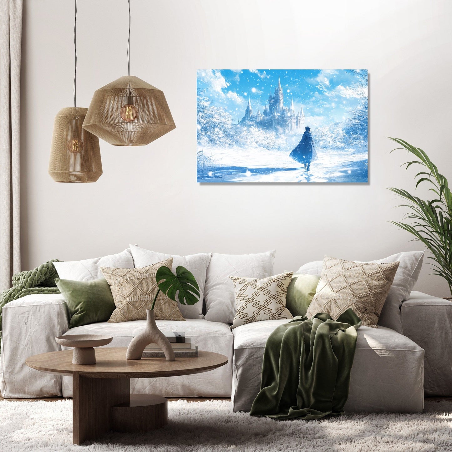 Cloaked Journey Castle Canvas