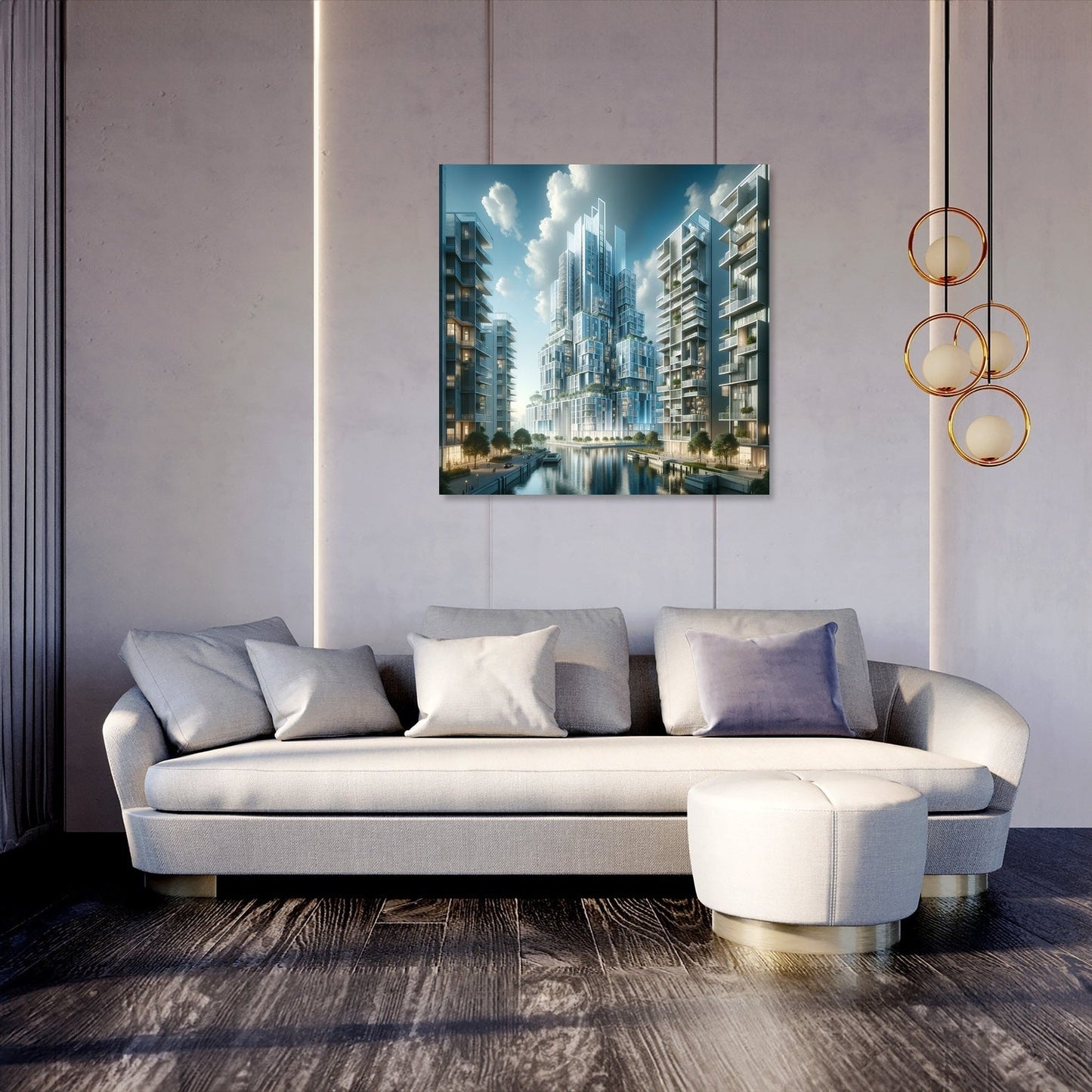 Future Skyline Canvas