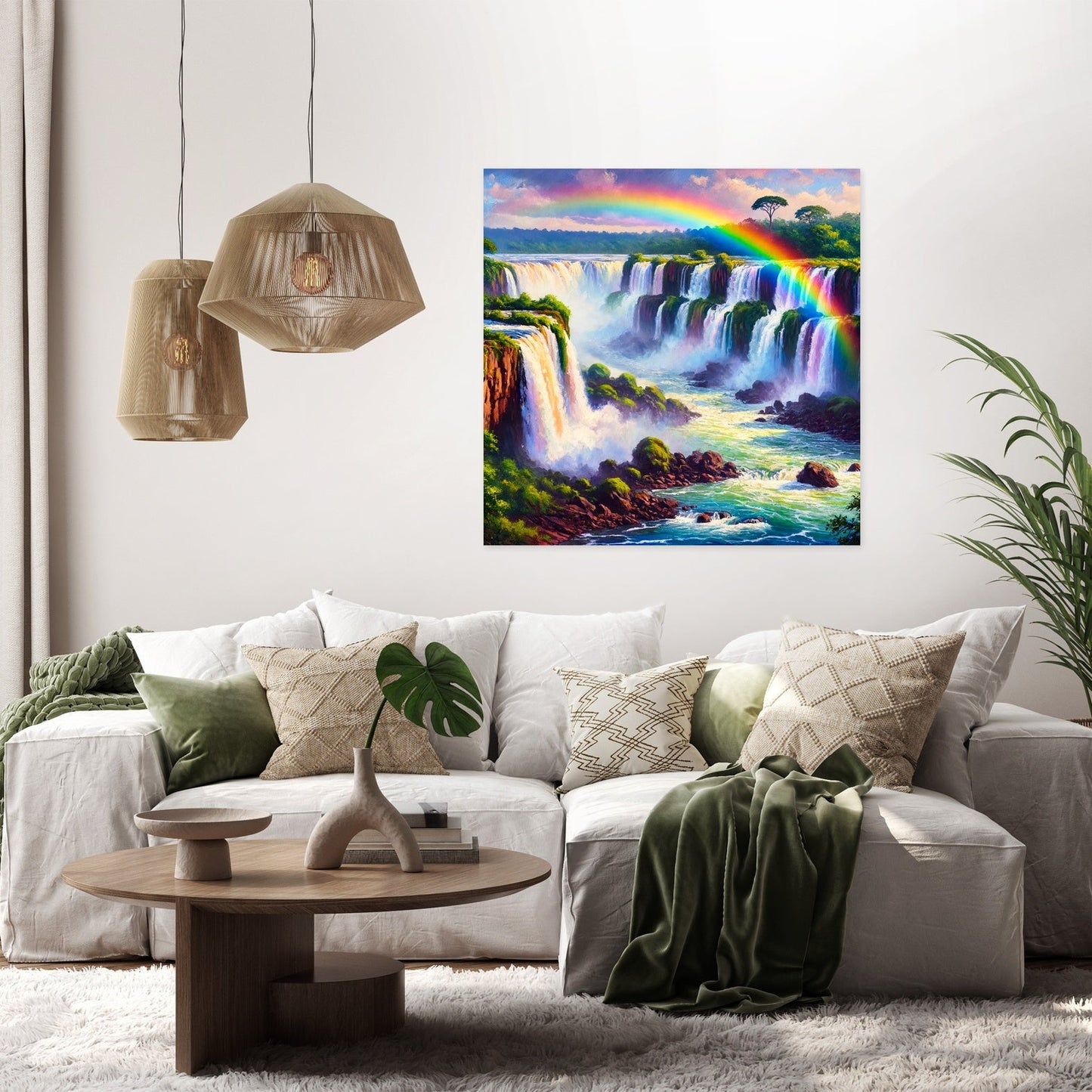 Rainbow Falls Canvas