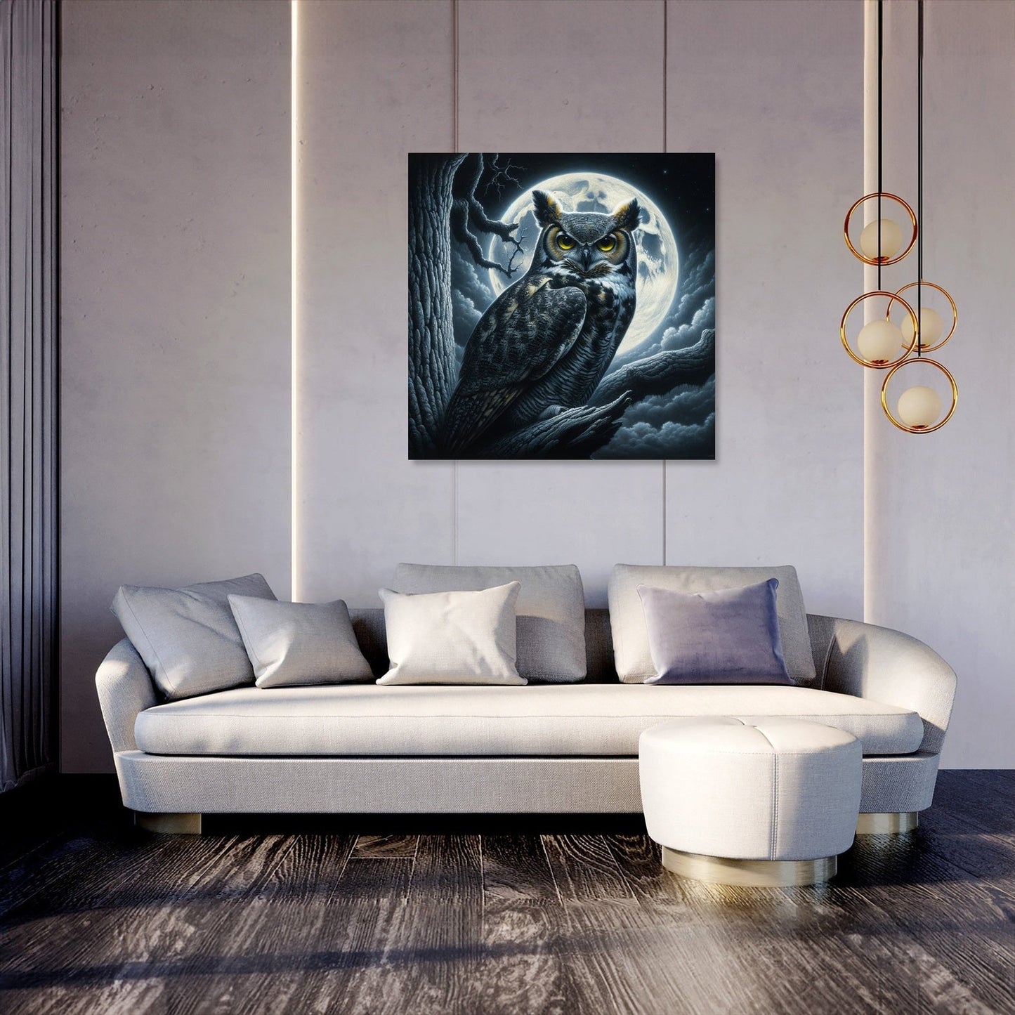 Midnight Gaze Canvas