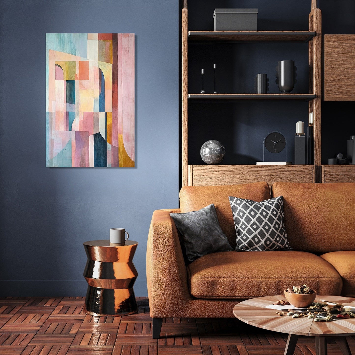 Subtle Geometry Harmony Canvas