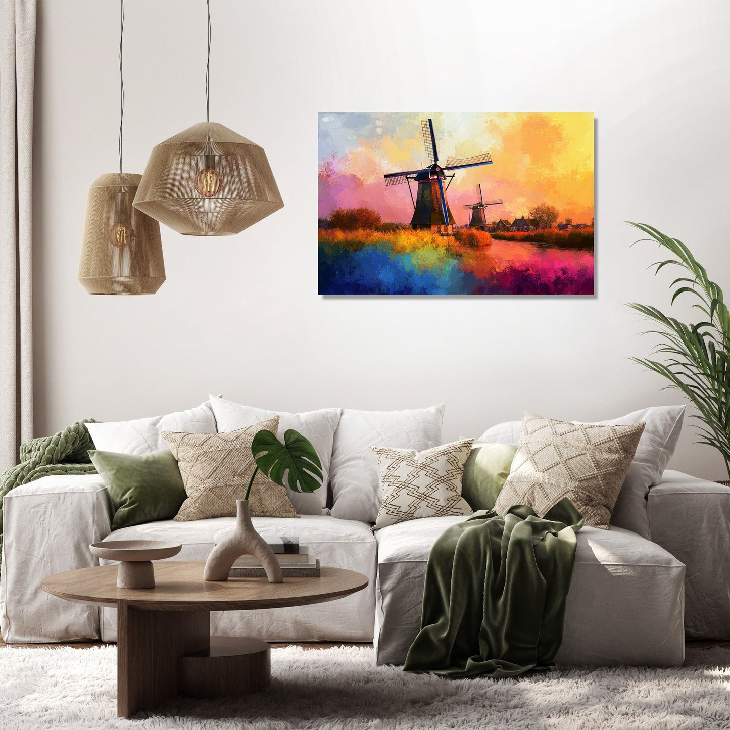 Windmill Whirl Canvas