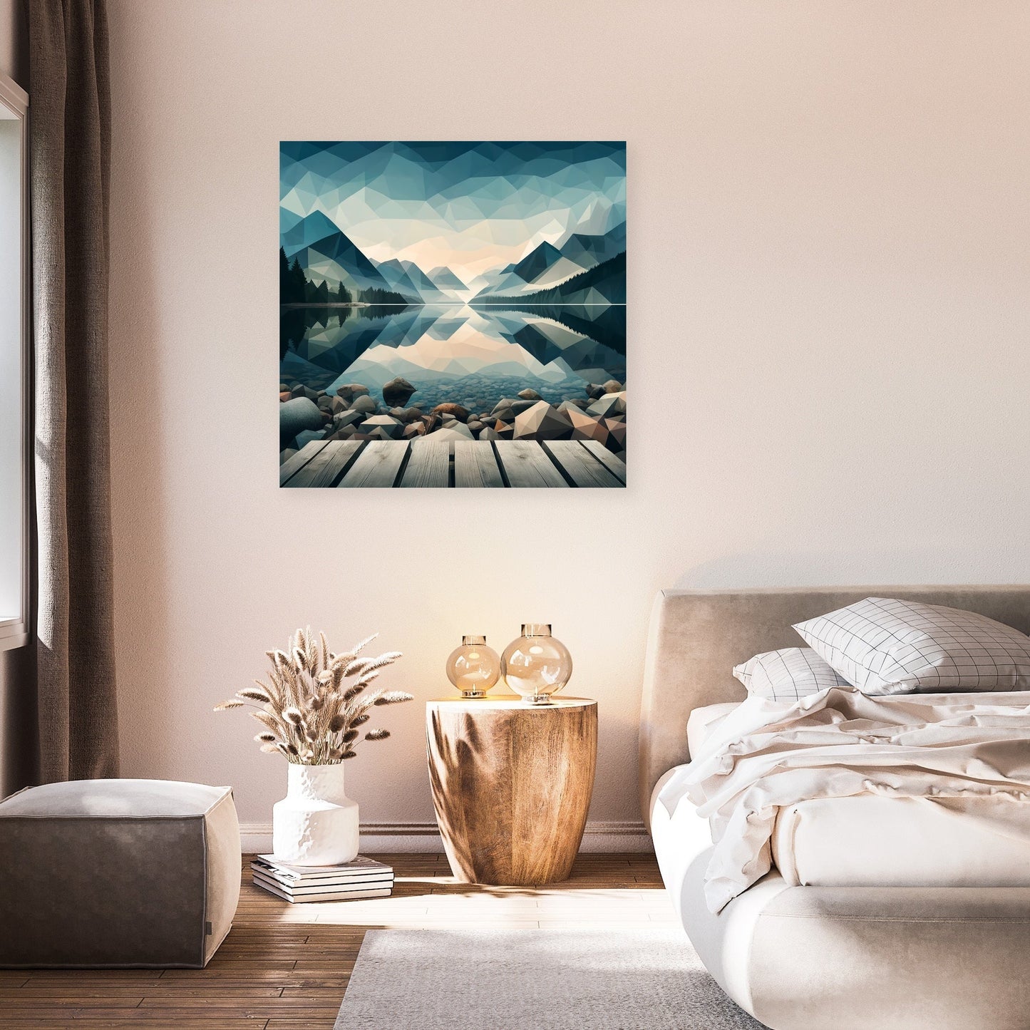 Tranquil Geometry Canvas