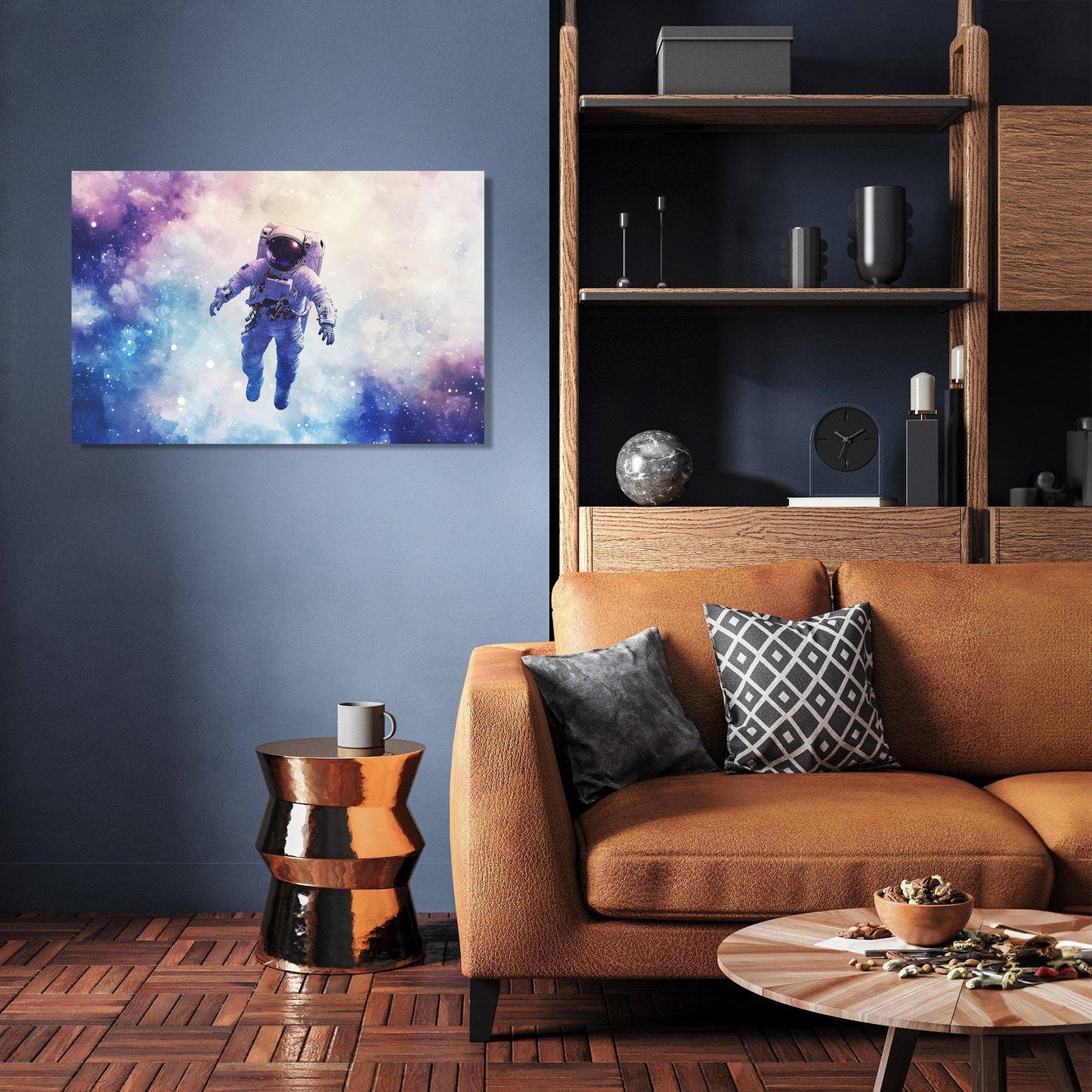 Astronaut's Celestial Canvas