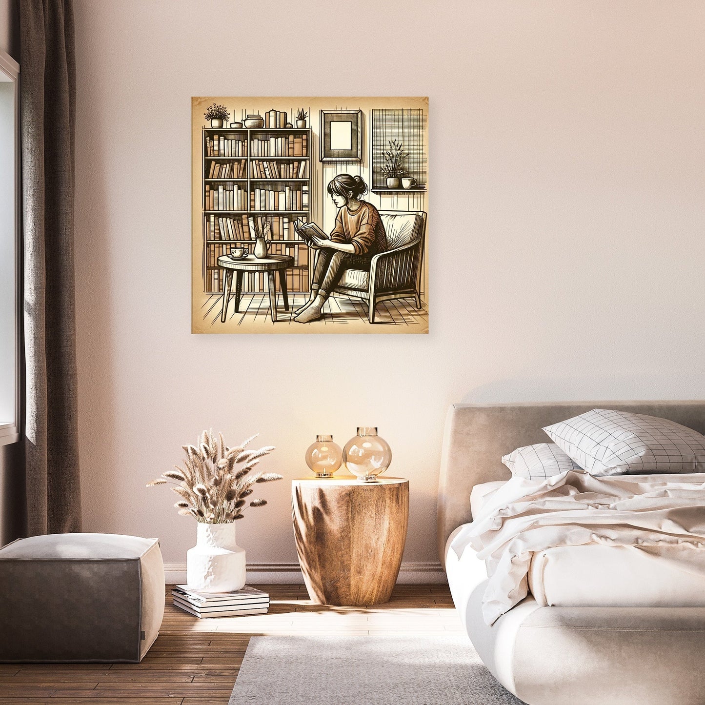 Cozy Reading Nook Canvas