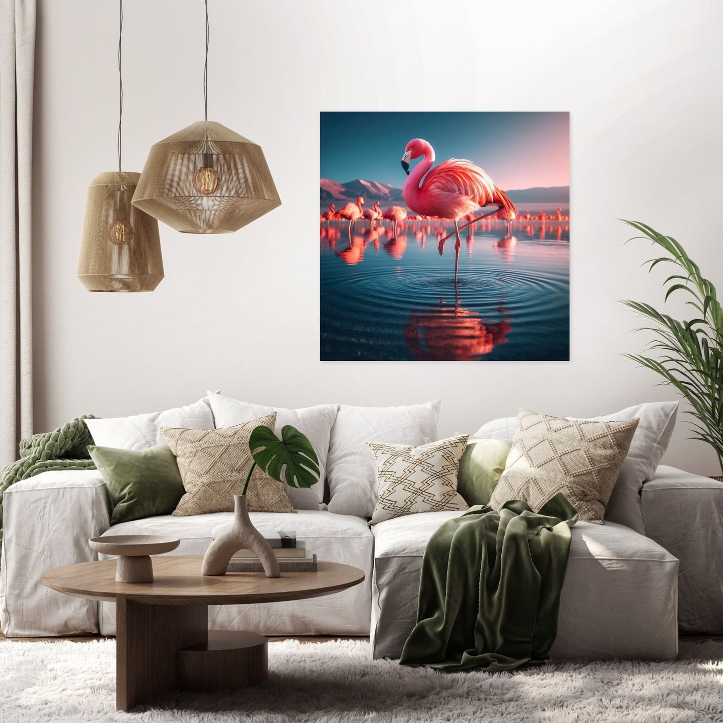 Flamingo Grace Canvas