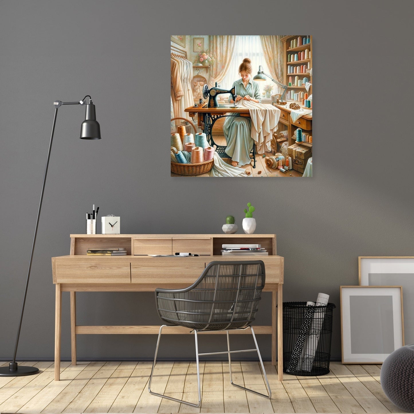 Seamstress's Dedication Canvas
