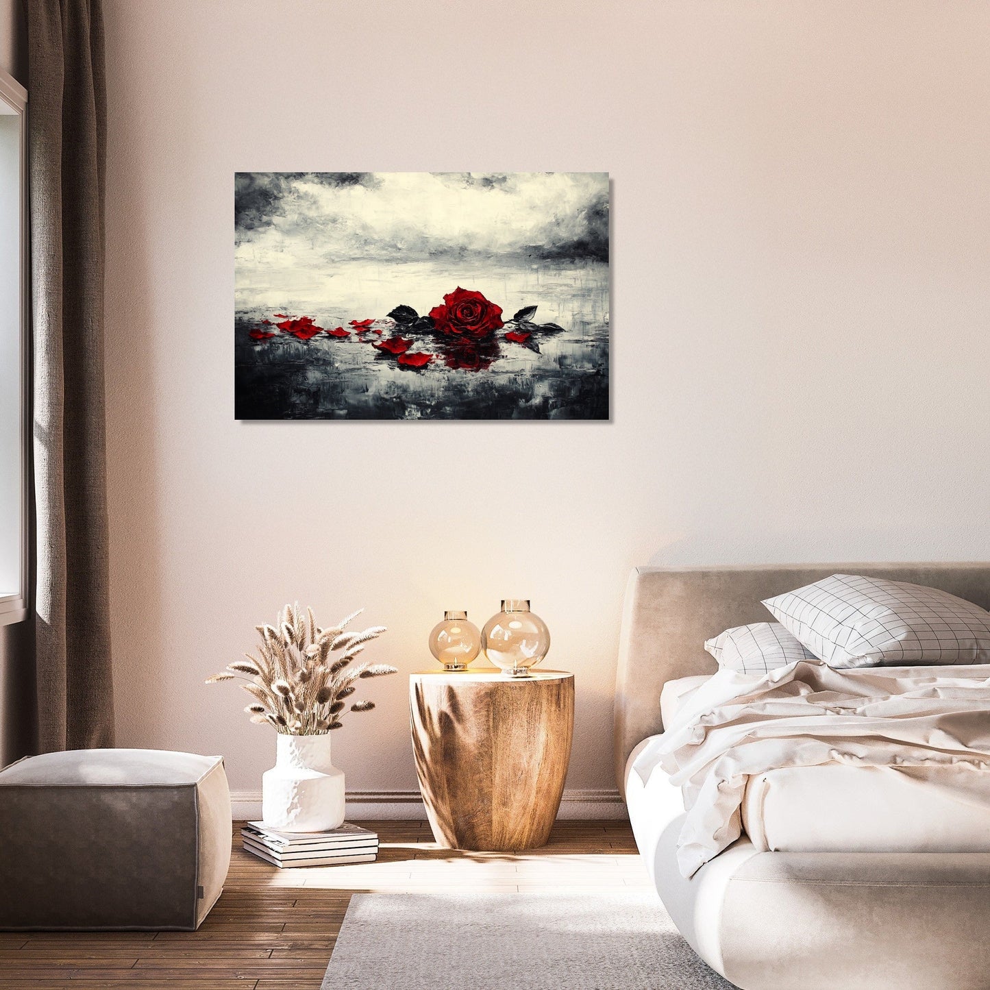 Broken Rose Reflection Canvas
