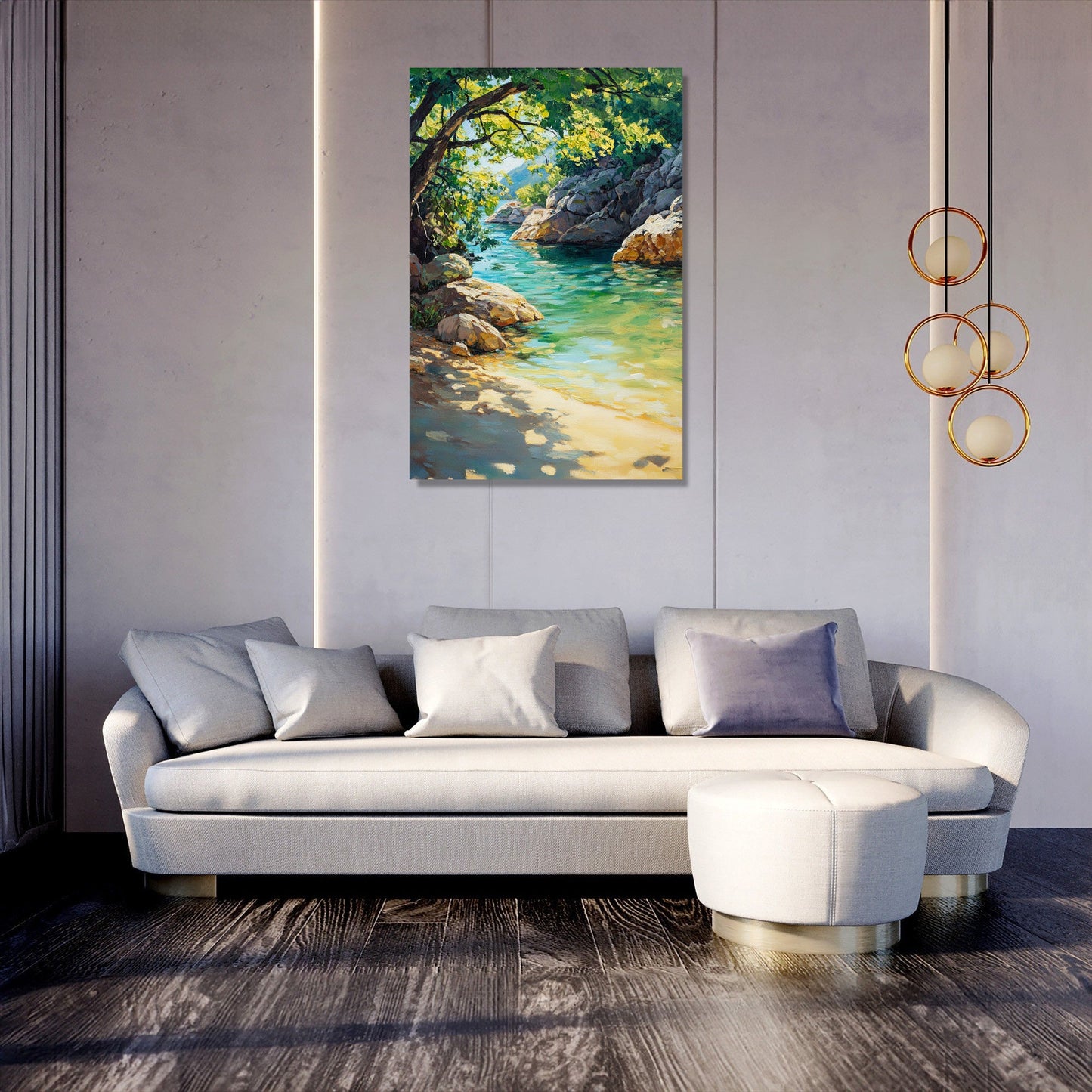 Crystal Cove Reflection Canvas