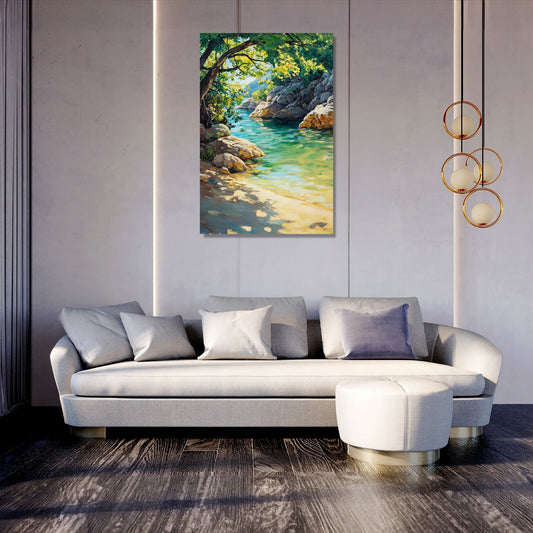 Crystal Cove Reflection Canvas