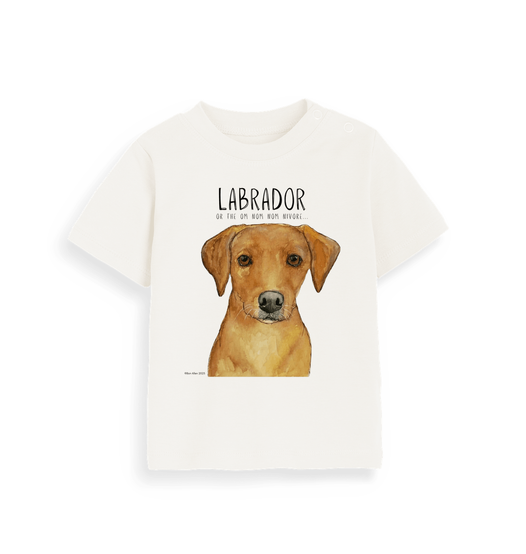 Tiny Tummy, Big Appetite – Baby’s First Fox Red Labrador Tee