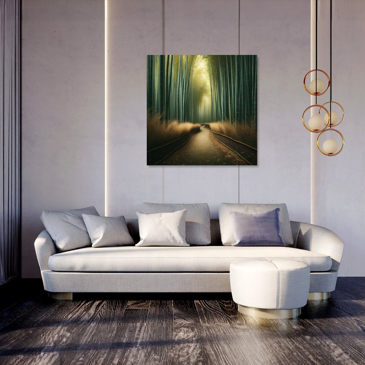 Serene Bamboo Grove Canvas