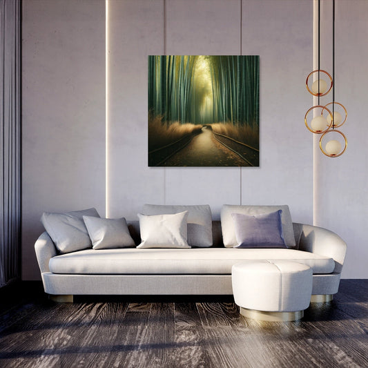 Serene Bamboo Grove Canvas