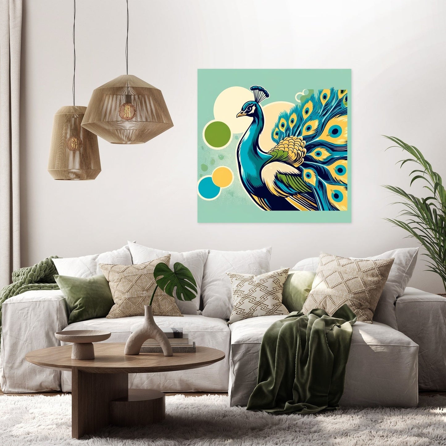 Majestic Peacock Canvas