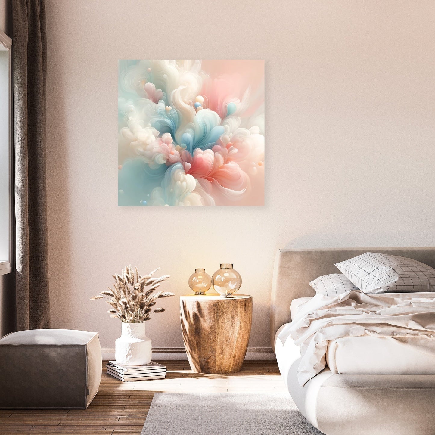 Spring Whispers Abstract Canvas