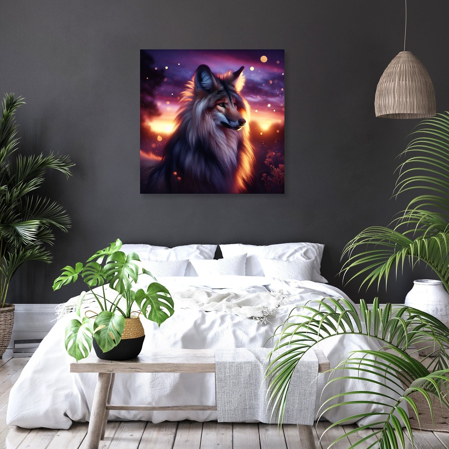 Twilight Majesty: Maned Wolf Canvas
